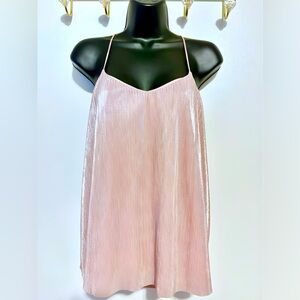 Express Pink Rosegold Cami Top Size L